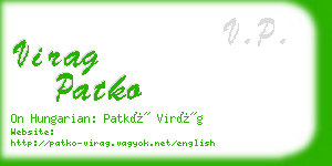 virag patko business card